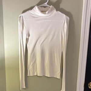 Wild Fable Cream Ribbed Turtleneck